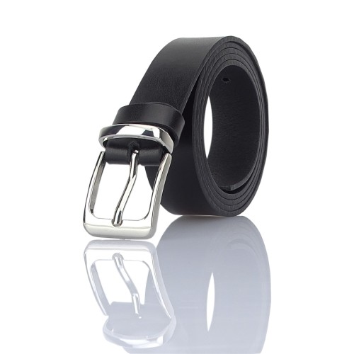 czarny-pasek-damski-ruby-srebrna-klamra-gracio